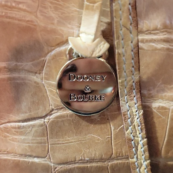 Dooney & Bourke Tan Croc-Embossed Tote - Picture 2 of 6